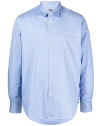 Мужская голубая рубашка с длинным рукавом от Comme des Garcons Homme