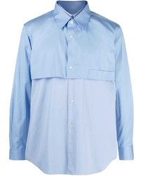 Мужская голубая рубашка с длинным рукавом от Comme Des Garcons SHIRT