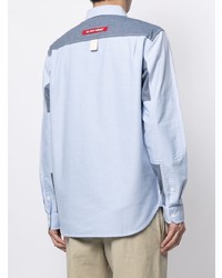 Мужская голубая рубашка с длинным рукавом от Izzue