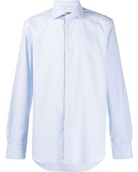 Мужская голубая рубашка с длинным рукавом от Corneliani