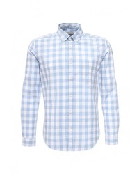 Мужская голубая рубашка с длинным рукавом от Cortefiel