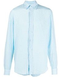 Мужская голубая рубашка с длинным рукавом от Costumein