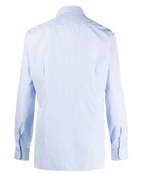 Мужская голубая рубашка с длинным рукавом от Barba