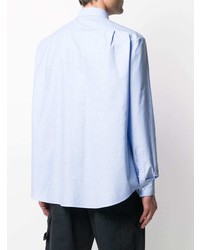 Мужская голубая рубашка с длинным рукавом от Loewe