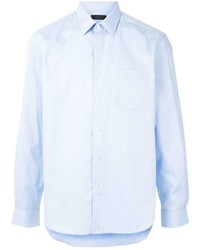 Мужская голубая рубашка с длинным рукавом от D'urban