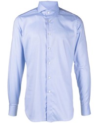 Мужская голубая рубашка с длинным рукавом от Dell'oglio