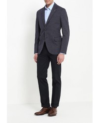 Мужская голубая рубашка с длинным рукавом от DKNY