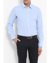 Мужская голубая рубашка с длинным рукавом от DKNY