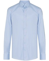 Мужская голубая рубашка с длинным рукавом от Dolce & Gabbana