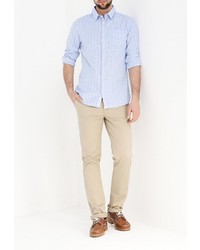 Мужская голубая рубашка с длинным рукавом от E-Bound