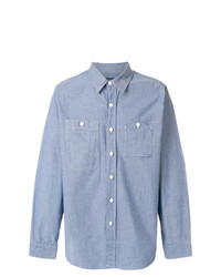 Мужская голубая рубашка с длинным рукавом от Engineered Garments