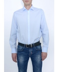 Мужская голубая рубашка с длинным рукавом от Eterna