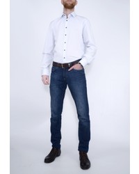 Мужская голубая рубашка с длинным рукавом от Eterna