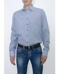 Мужская голубая рубашка с длинным рукавом от Eterna