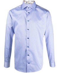 Мужская голубая рубашка с длинным рукавом от Eton