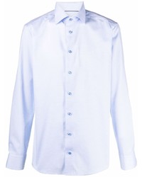 Мужская голубая рубашка с длинным рукавом от Eton