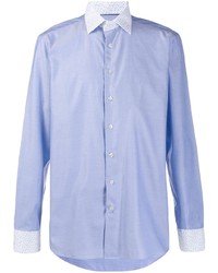 Мужская голубая рубашка с длинным рукавом от Etro