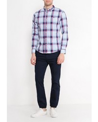 Мужская голубая рубашка с длинным рукавом от Frank NY