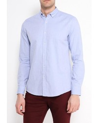 Мужская голубая рубашка с длинным рукавом от Frank NY