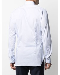 Мужская голубая рубашка с длинным рукавом от Barba