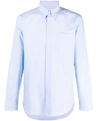 Мужская голубая рубашка с длинным рукавом от FURSAC