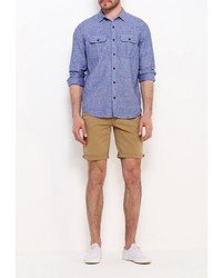 Мужская голубая рубашка с длинным рукавом от Gap