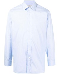 Мужская голубая рубашка с длинным рукавом от Gieves & Hawkes