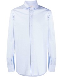 Мужская голубая рубашка с длинным рукавом от Glanshirt