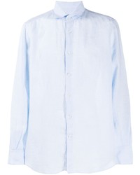 Мужская голубая рубашка с длинным рукавом от Glanshirt