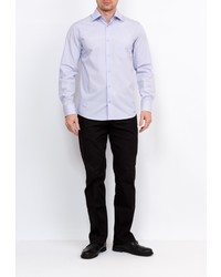 Мужская голубая рубашка с длинным рукавом от GREG