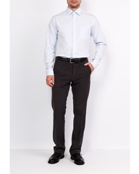 Мужская голубая рубашка с длинным рукавом от GREG