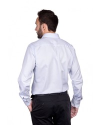 Мужская голубая рубашка с длинным рукавом от GREG