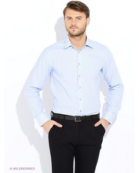 Мужская голубая рубашка с длинным рукавом от Greg Horman