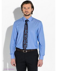 Мужская голубая рубашка с длинным рукавом от Greg Horman