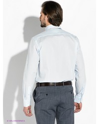 Мужская голубая рубашка с длинным рукавом от Greg Horman