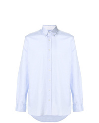 Мужская голубая рубашка с длинным рукавом от Hackett