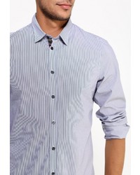 Мужская голубая рубашка с длинным рукавом от Iceberg