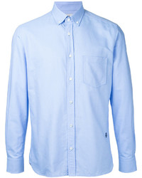 Мужская голубая рубашка с длинным рукавом от Kent & Curwen