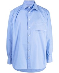 Мужская голубая рубашка с длинным рукавом от Kolor