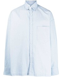 Мужская голубая рубашка с длинным рукавом от Kolor
