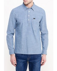 Мужская голубая рубашка с длинным рукавом от Lee