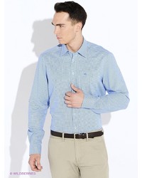 Мужская голубая рубашка с длинным рукавом от LERROS