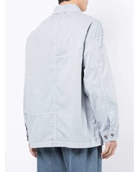 Мужская голубая рубашка с длинным рукавом от FIVE CM