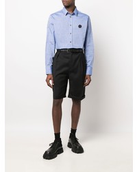 Мужская голубая рубашка с длинным рукавом от Viktor & Rolf