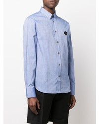 Мужская голубая рубашка с длинным рукавом от Viktor & Rolf