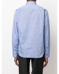 Мужская голубая рубашка с длинным рукавом от Viktor & Rolf