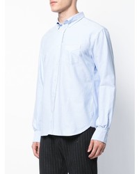 Мужская голубая рубашка с длинным рукавом от Officine Generale