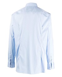 Мужская голубая рубашка с длинным рукавом от BOSS
