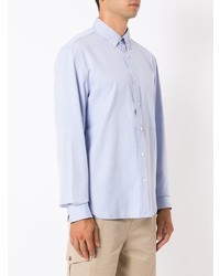 Мужская голубая рубашка с длинным рукавом от Egrey