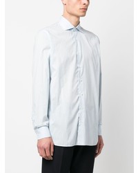 Мужская голубая рубашка с длинным рукавом от Lardini